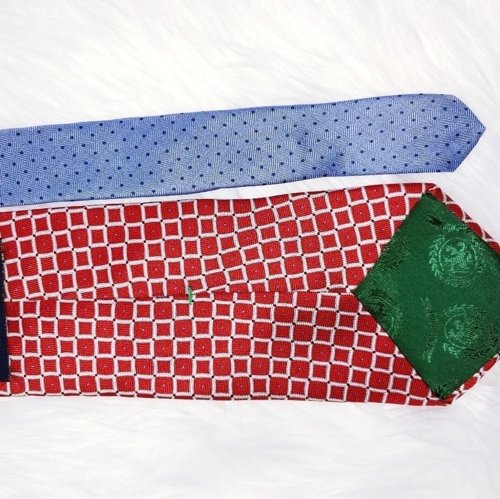 Tommy Hilfger Red Silk Tie 58